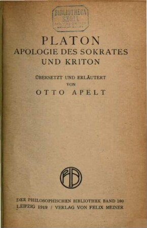 Apologie des Sokrates