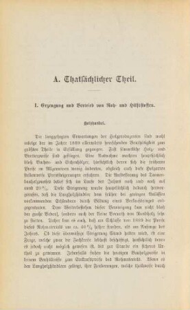 I. Erzeugung und Vertrieb von Roh- und Hilfsstoffen.
