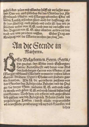 An die Stende in Marherrn.
