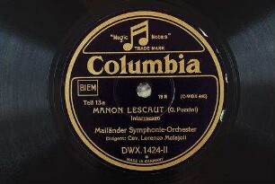 Manon Lescaut : Intermezzo / (G. Puccini)