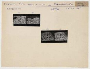 Modell: Stadtzentrum Berlin. Berlin, Mitte, Stadtzentrum, Rathausstraße/Liebknechtstraße