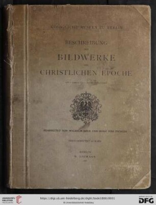 Beschreibung der Bildwerke der christlichen Epoche