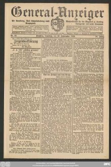 General-Anzeiger für Kemberg, Bad Schmiedeberg und Umgegend, Nr. 92 Kemberg, Dienstag, den 30. September 1924.