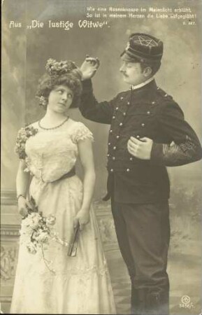 Aus "Die lustige Witwe" - Wie eine Rosenknospe [...]