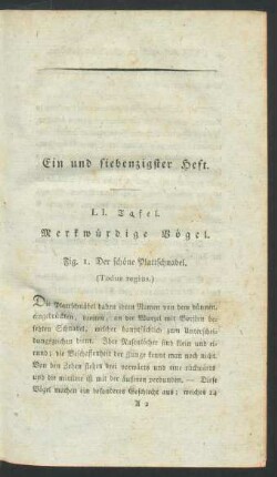Ein und siebenzigster Heft.