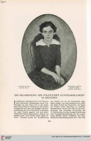 31: Die Neuordnung der Staatlichen Kunstsammlungen in München