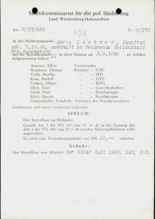 Lackner, Maria