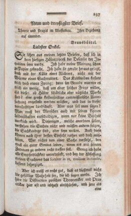 Neun und dreyßigster Brief.