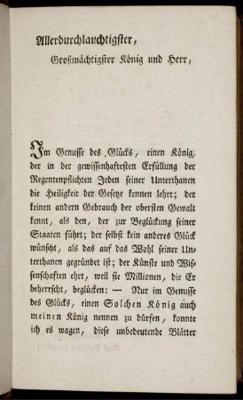Allerdurchlauchtigster, Großmächtigster König und Herr.