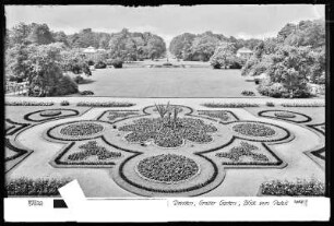 Dresden, Palais im Großen Garten, Blick vom Palais