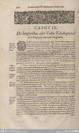 Caput X. De longioribus aliis Tubis Teledioptricis sive Telescopiis plurium imaginum.