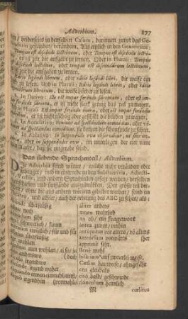 Das siebende Sprachenteil/ Adverbium.
