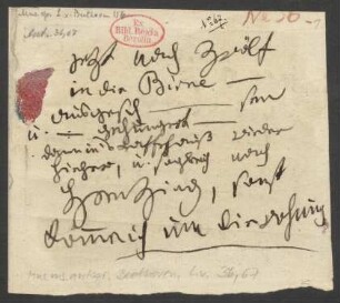 Brief an Anton Schindler : o.D. [Mai 1824]