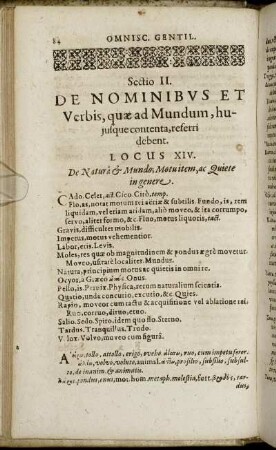 Sectio II. Physica