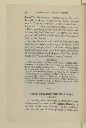 Queen Margaret and the robber