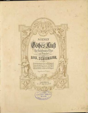 Scenen aus Göthe's Faust : für Solostimmen, Chor und Orchester
