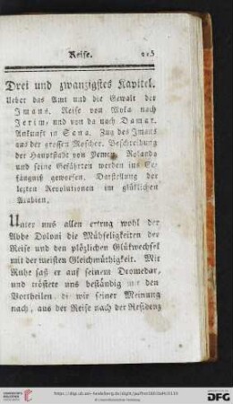 Drei und zwanzigstes Kapitel