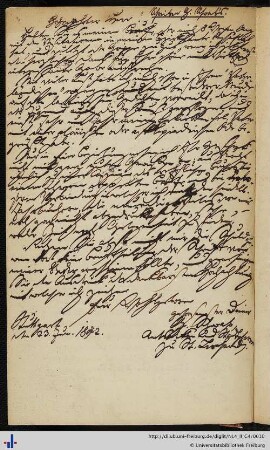 Brief von Gustav Schwab an Franz Karl Grieshaber (23.06.1842)