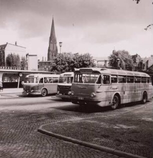 Schwerin, Mecklenburgstraße, Busbahnhof