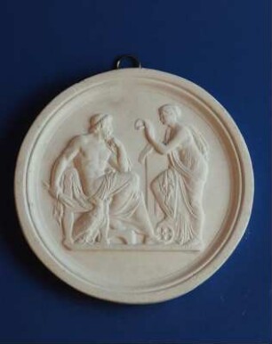 Zeus und Nemesis (Tondo nach Thorvaldsen)
