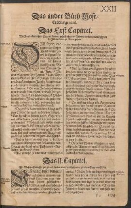 Das ander Buch Mose/ Exodus genant.