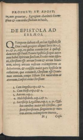 De Epistola Ad Ebraeos.