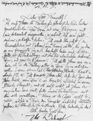 Brief an Konrad Ramrath