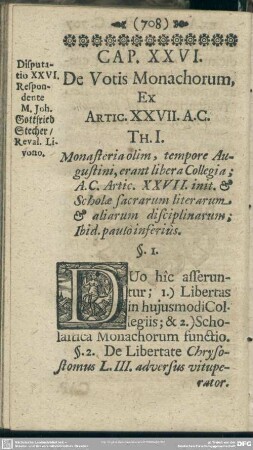 Cap. XXVI. De Votis Monarchorum, Ex Artic. XXVII. A.C.