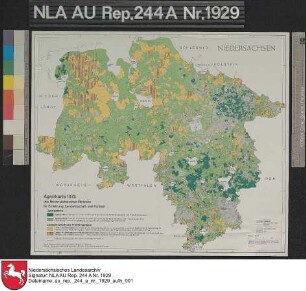 Agrarkarte des Landes Niedersachsen