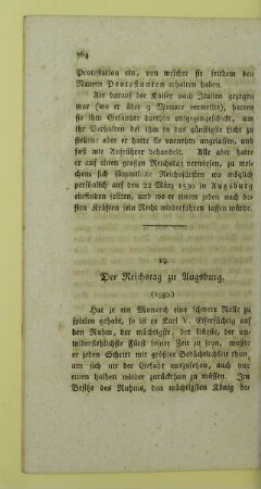 19. Der Reichstag zu Augsburg. (1530.)