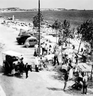 Fotoalbum: Ludwine Baudendistel (Großmutter), Heinrich Baudendistel (Großvater) und Peter Baudendistel, Alpen, Italien, Mittelmeer, Venedig