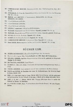 Bücher usw. (Nr. 380-395)