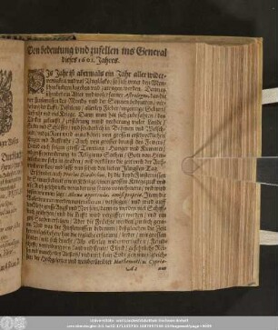 Von bedeutung und zufellen ins General dieses 1601. Jahres.