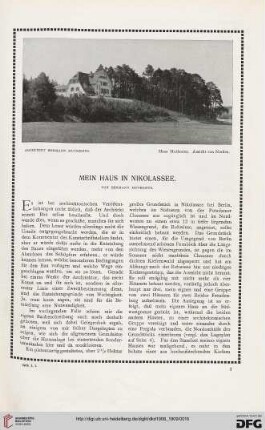 Mein Haus in Nikolassee