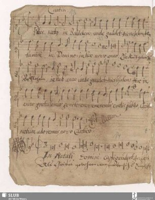 Anonymus: Puer natus in Bethlehem