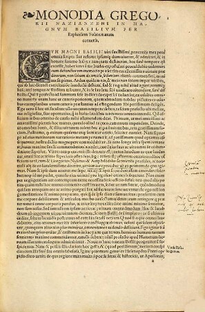 D. Basilii Magni Caesariensis episcopi eruditissima opera : quorum catalogum in sequenti pagella deprehendes