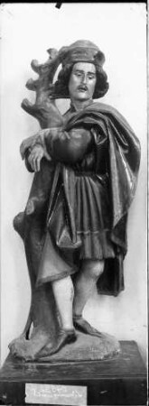 Simonswald Katholische Pfarrkirche Sankt Sebastian Plastik des Heiligen Sebastian (15. Jahrhundert)