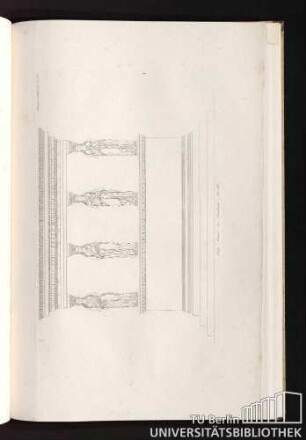 Liefg. VII. Pl. VI. Zum Tempel des Pandrosus. Pl. XV. [Aufriss der Vorderseite.]