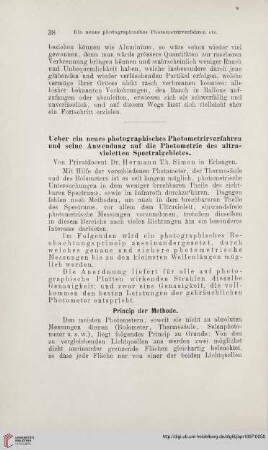 Ueber ein neues photographisches Photometrirverfahren und seine Anwendung auf die Photometrie des ultravioletten Spectralgebietes
