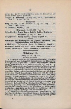 Abteilung IX