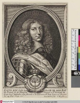 LOUIS XIV. PAR LA GRACE DE DIEU ROY de France et de Navarre [Porträt König Ludwigs XIV.]