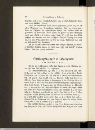 Stellungskämpfe in Wolhynien