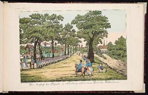 Der Ausfluss der Pegnitz zu Nürnberg nebst einem Theil der Hallerwiese. - Hallerwiese, Nürnberg