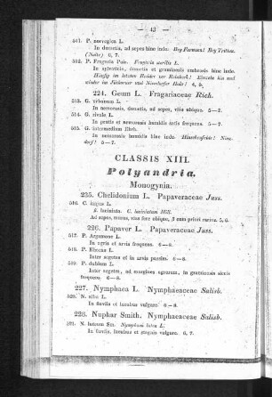 Classis XIII. Polyandria.