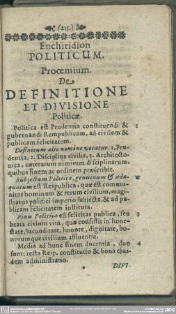Enchiridion Politicum