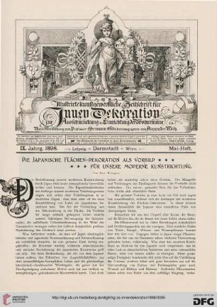Die japanische Flächen-Dekoration als Vorbild für unsere moderne Kunstrichtung