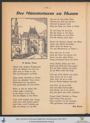 Der Münsterturm zu Thann.