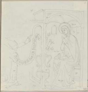 Fragment in der zerfallenen Kirche S. Angelo bei Orvieto