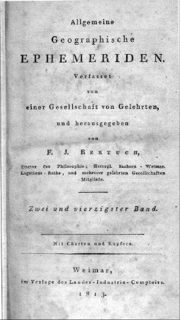Neueste Post-Karte durch ganz Deutschland und Frankreich bis Paris, durch Ober-Italien, Oestreich, Ungarn, Preussen, Pohlen und Daenemark = Nouvelle Carte itinéraire comprénant toute l'Allemagne, l'Autriche, la Hongrie, la Prusse, la Pologne et le Danemarc ainsi qu'une partie de France jusqu'à Paris et l'Italie supérieure / gestochen von Jäck, die Post-Course eingetragen von C. F. Klöden. - [Ca. 1:2.100.000]. - Berlin : Simon Schropp & Co. ; Paris : Chles. Piequet, 1813. - 1 Kt. auf 2 Bl. : Kupferst. ; Gesamtgr. 75 x 59 cm, je Teil 38 x 59 cm. - Nullmeridian: Ferro. - Mit Entfernungsangaben