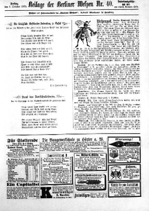 Beilage der Berliner Wespen Nr. 40